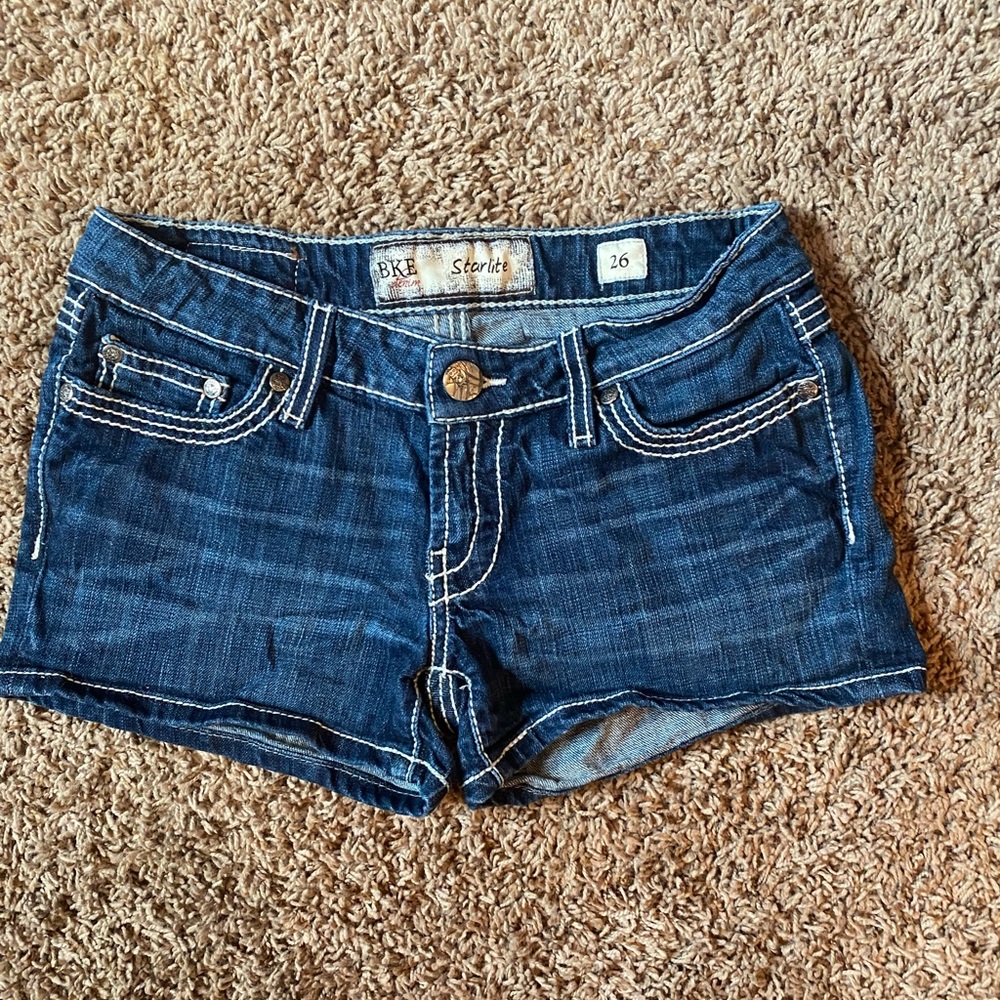 BKE starlite jean shorts